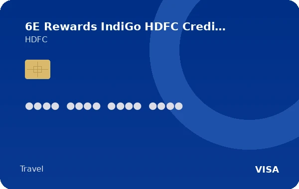 6E Rewards IndiGo HDFC Credit Card credit card