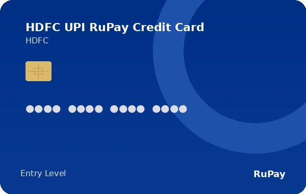HDFC UPI RuPay Credit Card credit card