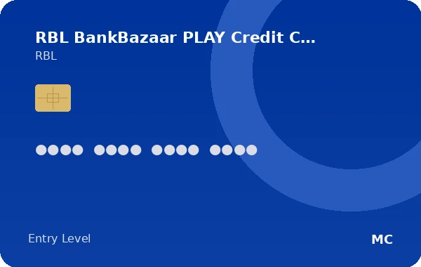 RBL BankBazaar PLAY Credit Card credit card