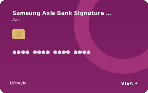 Samsung Axis Bank Signature Credit Card credit card